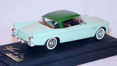 Studebaker Silver Hawk 1950 lt.+dk.green 1:43 Solido NEW+showcased   #5860 instant wheels