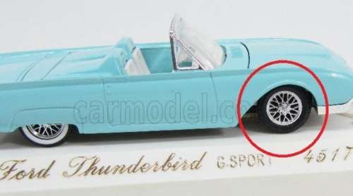 Ford Thunderbird convertible 1961 light blue 1/43 Solido NEW+showcased  *5862 instant wheels