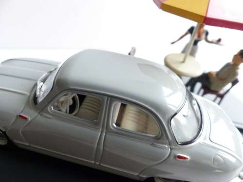 Panhard Dyna Z 1954 lt.blue 1:43 IXO/Altaya NEW+boxed  #5864 instant wheels