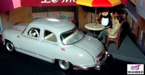 Panhard Dyna Z 1954 lt.blue 1:43 IXO/Altaya NEW+boxed  #5864 instant wheels