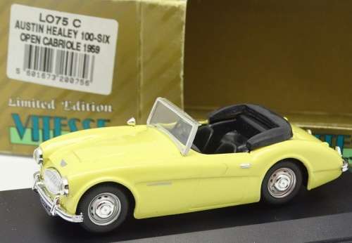 Austin Healey 100-six 1959 yellow 1:43 Vitesse NEW+boxed  #5865 instant wheels