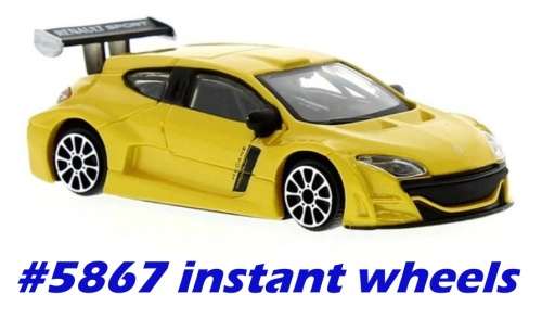 Renault Megane TROPHY 2009 yellow-met 1:43 Mondo Motors NEW+boxed #5867 instant wheels