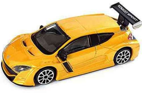 Renault Megane TROPHY 2009 yellow-met 1:43 Mondo Motors NEW+boxed #5867 instant wheels