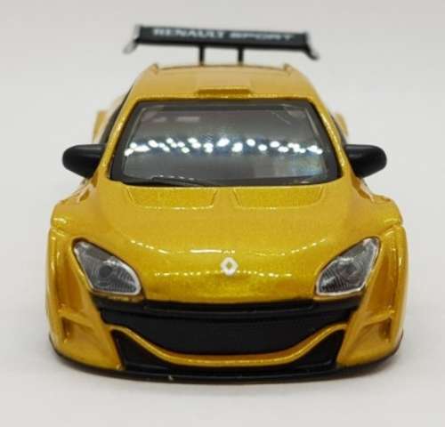Renault Megane TROPHY 2009 yellow-met 1:43 Mondo Motors NEW+boxed #5867 instant wheels