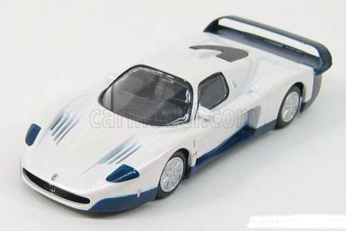Maserati MC12 2004 white-met/blue 1:43 Mondo Motors NEW+boxed #5868 instant wheels