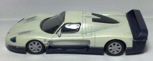 Maserati MC12 2004 white-met/blue 1:43 Mondo Motors NEW+boxed #5868 instant wheels