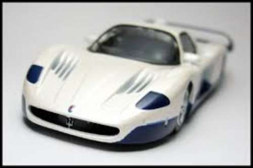 Maserati MC12 2004 white-met/blue 1:43 Mondo Motors NEW+boxed #5868 instant wheels
