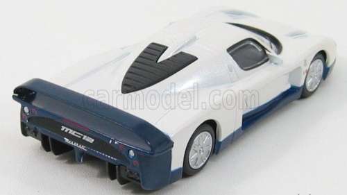 Maserati MC12 2004 white-met/blue 1:43 Mondo Motors NEW+boxed #5868 instant wheels