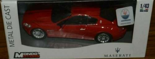 Maserati GranTourismo 2007 red 1:43 Mondo Motors NEW+boxed #5869 instant wheels