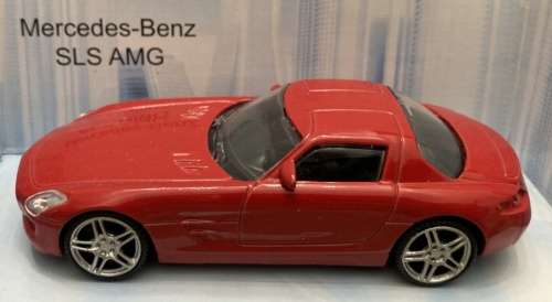 MERCEDES BENZ - SLS COUPE 6.3 AMG (C197) 2009 red 1:43 Mondo Motors NEW+boxed #5870 instant wheels