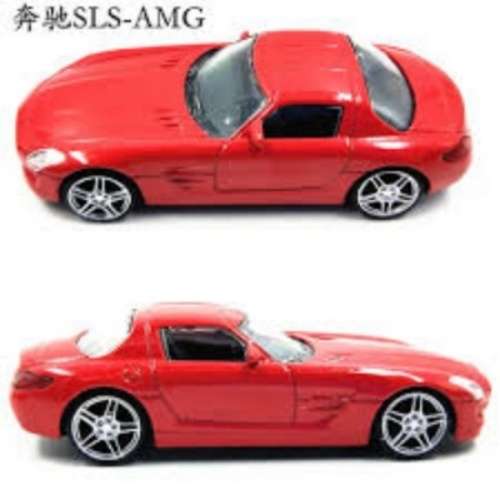 MERCEDES BENZ - SLS COUPE 6.3 AMG (C197) 2009 red 1:43 Mondo Motors NEW+boxed #5870 instant wheels