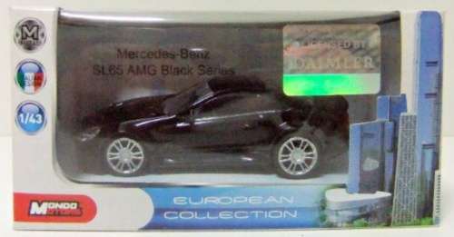 Mercedes-Benz SL65 Black Series (R230) 2009 black 1:43 Mondo Motors NEW+boxed #5872 instant wheels