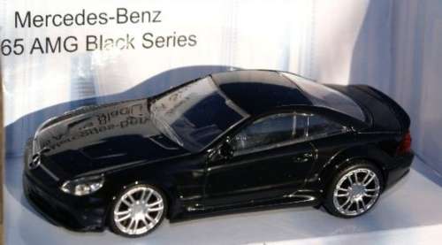 Mercedes-Benz SL65 Black Series (R230) 2009 black 1:43 Mondo Motors NEW+boxed #5872 instant wheels
