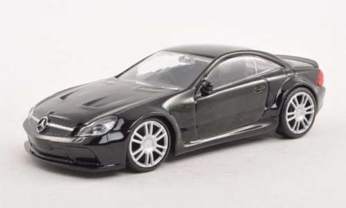 Mercedes-Benz SL65 Black Series (R230) 2009 black 1:43 Mondo Motors NEW+boxed #5872 instant wheels