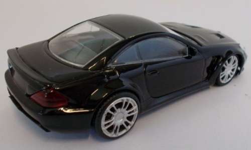 Mercedes-Benz SL65 Black Series (R230) 2009 black 1:43 Mondo Motors NEW+boxed #5872 instant wheels