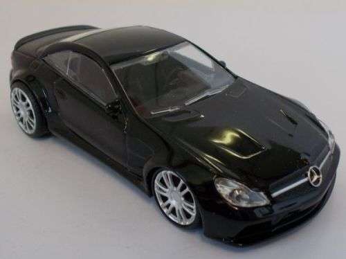 Mercedes-Benz SL65 Black Series (R230) 2009 black 1:43 Mondo Motors NEW+boxed #5872 instant wheels