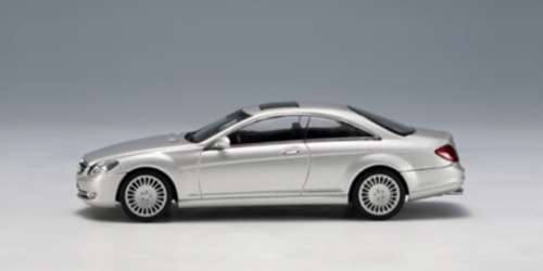 Mercedes-Benz CL Coupe 2000 silver 1:43 Mondo Motors NEW+boxed  #5874 instant wheels