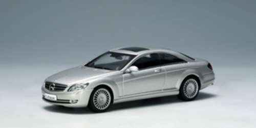 Mercedes-Benz CL Coupe 2000 silver 1:43 Mondo Motors NEW+boxed  #5874 instant wheels