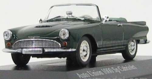 Auto Union DKW 1000 SP Roadster 1961 dk.green 1:43 Minichamps NEW+boxed  #5888 instant wheels