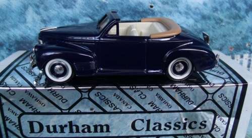 Chevrolet DeLuxe Coupe convertible 1941 blue 1:43 DurhamCl NEW+boxed   #5889 instant wheels
