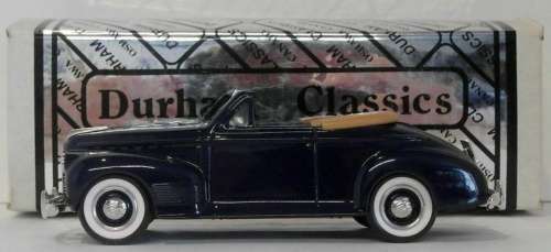 Chevrolet DeLuxe Coupe convertible 1941 blue 1:43 DurhamCl NEW+boxed   #5889 instant wheels