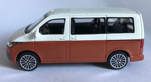 Volkswagen T6 Multivan 2020 white+brown 1/43 Bburago NEW+boxed  #5901 instant wheels