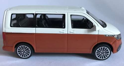 Volkswagen T6 Multivan 2020 white+brown 1/43 Bburago NEW+boxed  #5901 instant wheels