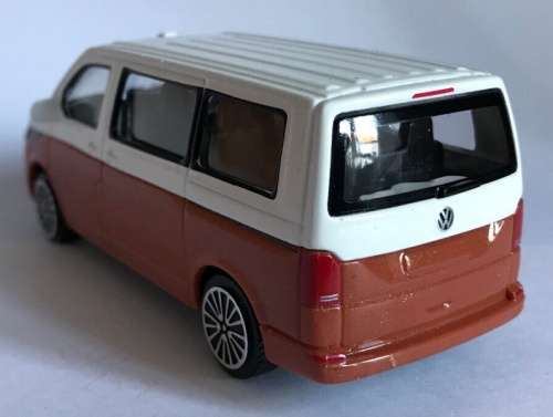 Volkswagen T6 Multivan 2020 white+brown 1/43 Bburago NEW+boxed  #5901 instant wheels