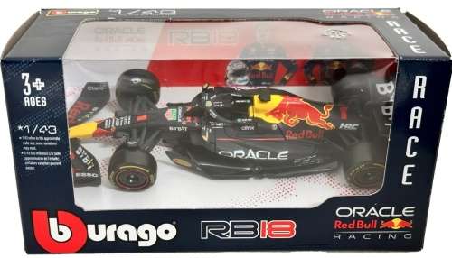 Red Bull RB18 F1 2022 #1 Max Verstappen 1:43 Bburago NEW+boxed  #5912 instant wheels