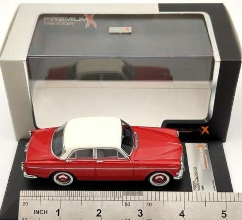 Volvo 120 Amazon 1956 red+white 1:43 PremiumX NEW+boxed  #5913 instant wheels