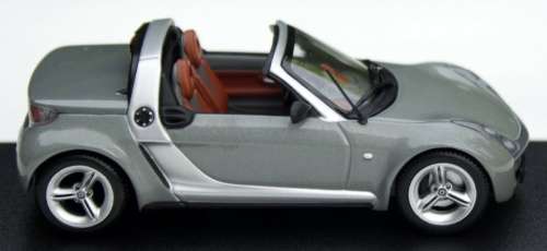 Smart Roadster 2005 grey-metallic 1:43 Minichamps NEW+boxed  #5916 instant wheels