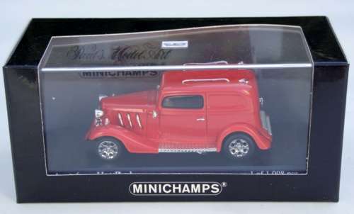 Ford Model B 1932 (American Hot Rod) red 1:43 Minichamps NEW+boxed   #5917 instant wheels