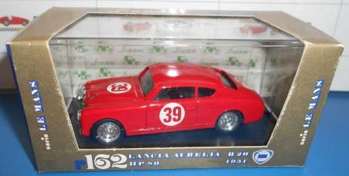 Lancia Aurelia B20-Coupe #39 Le-Mans 1951 red 1:43 Brumm NEW+boxed  #5922 instant wheels