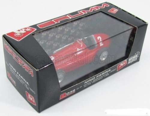 Alfa Romeo 158 #2 1950 F1 (GB) red 1:43 Brumm NEW+boxed #5923 instant wheels