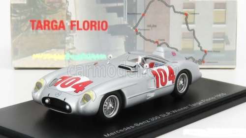 Mercedes-Benz 300SLR 1955 #104 Targa Florio Stirling Moss 1:43 Brumm NEW+boxed #5924 instant wheels