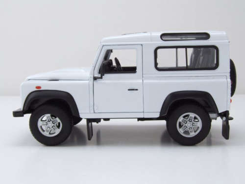 Land Rover Defender 90 1995 white 1:24 Welly NEW+boxed  #2342 instant wheels