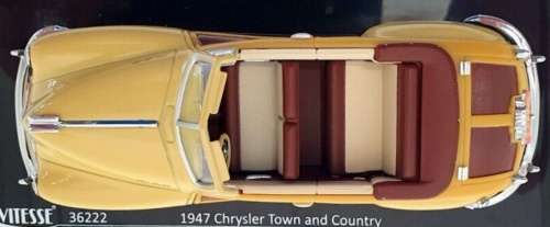 Chrysler Town + Country conv. 1947 yellow 1/43 Vitesse NEW+boxed  #5932 instant wheels