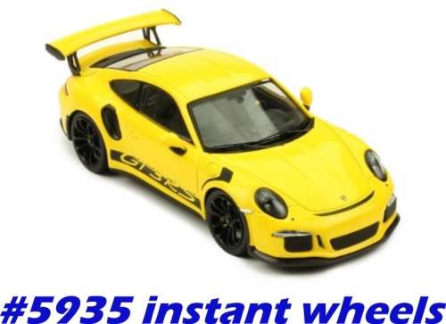 Porsche 911 (991) GT3 RS 2017 yellow 1:43 IXO NEW+boxed FREE delivery #5935 instant wheels