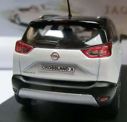 OPEL CROSSLAND X 2017 pearl-white 1:43 i-SCALE/Kyosho NEW+boxed #5940 instant wheels