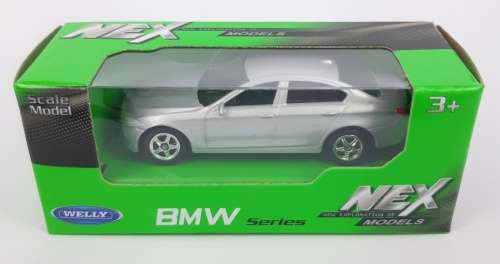 BMW 535i (E60) 2010 silver 1:64 Welly NEW+boxed  #6409 instant wheels