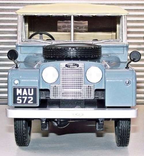Land Rover Series I canvas top 1957 grey 1/18 MCG NEW+boxed  #8986 instant wheels