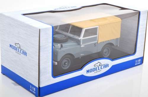 Land Rover Series I canvas top 1957 grey 1/18 MCG NEW+boxed  #8986 instant wheels