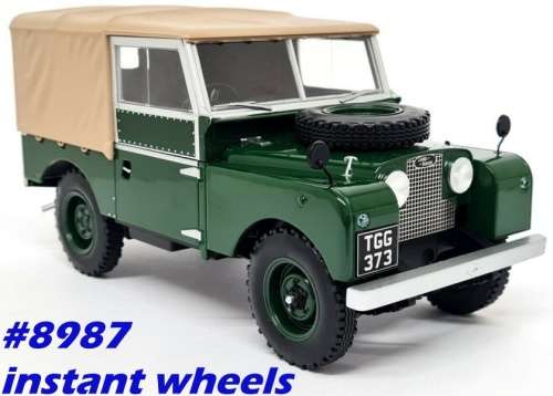 Land Rover Series 1 1957 canvas top dk.green 1/18 MGC NEW+boxed FREEdelivery #8987 instant wheels