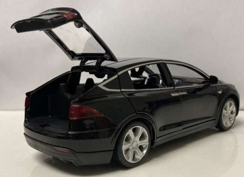 Tesla Model X 2022 black 1/32 Zabawka NEWinBlister  #3211 instant wheels