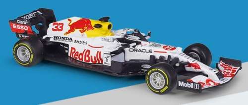 RED Bull Racing RB16B F1 2021 #33 Max Verstappen 1/43 Bburago NEW+boxed #5950 instant wheels