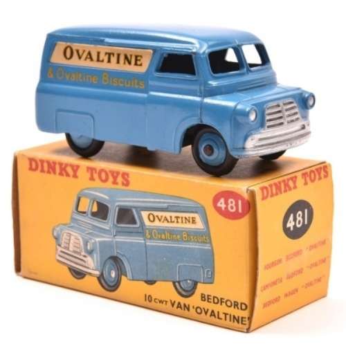 Bedford 10cwtVan OVALTINE 1949 blue 1 /43 DinkyToy 418 NEW+boxed  #5948 instant wheels