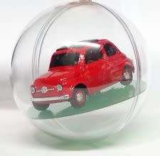 Fiat 500 in Kugel (Fiat 500 in Xmas Ball) 1950 1/43 Brumm NEW  #4960 instant wheels