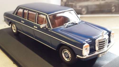 Mercedes-Benz 240D l.w.b. PULLMAN config (W115.119) 1973 blue 1:43 IXO NEW+boxed*4213 instant wheels
