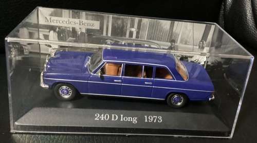 Mercedes-Benz 240D l.w.b. PULLMAN config (W115.119) 1973 blue 1:43 IXO NEW+boxed*4213 instant wheels