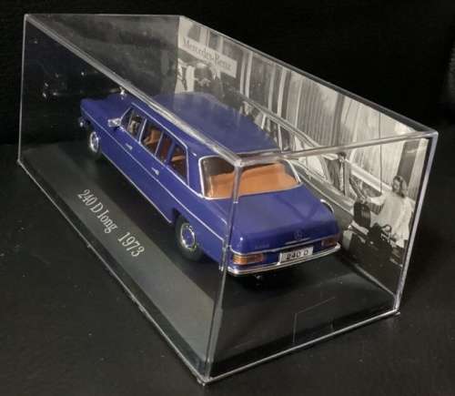 Mercedes-Benz 240D l.w.b. PULLMAN config (W115.119) 1973 blue 1:43 IXO NEW+boxed*4213 instant wheels